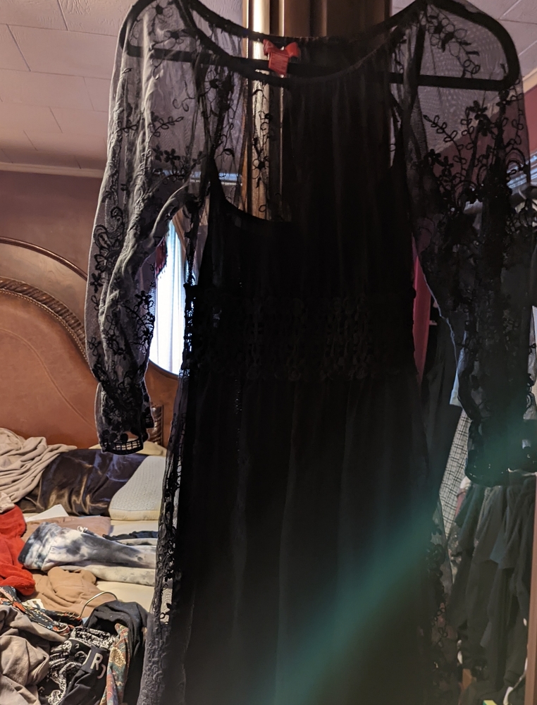 Lace dress with camasole underneath